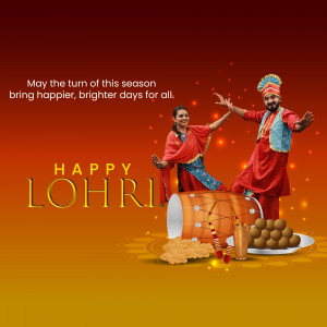 Happy Lohri hd images poster banner status and hd photos